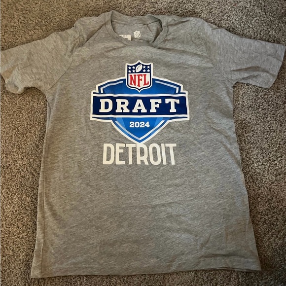 NWT NFL Draft 2024 Detroit T-Shirt Youth Size L 14/16 - Picture 1 of 2